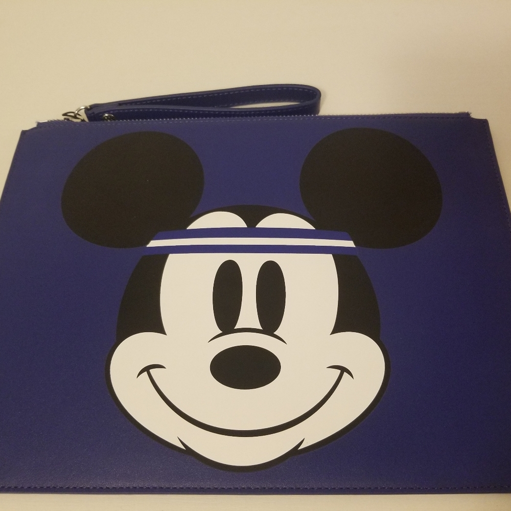 Lacoste Mickey Mouse Leather Clutch